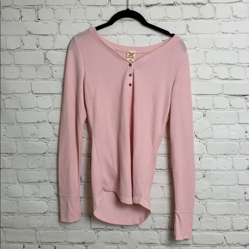 Faded glory pink thermal top